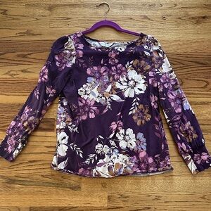 Christopher & Banks Multicolor Floral Blouse